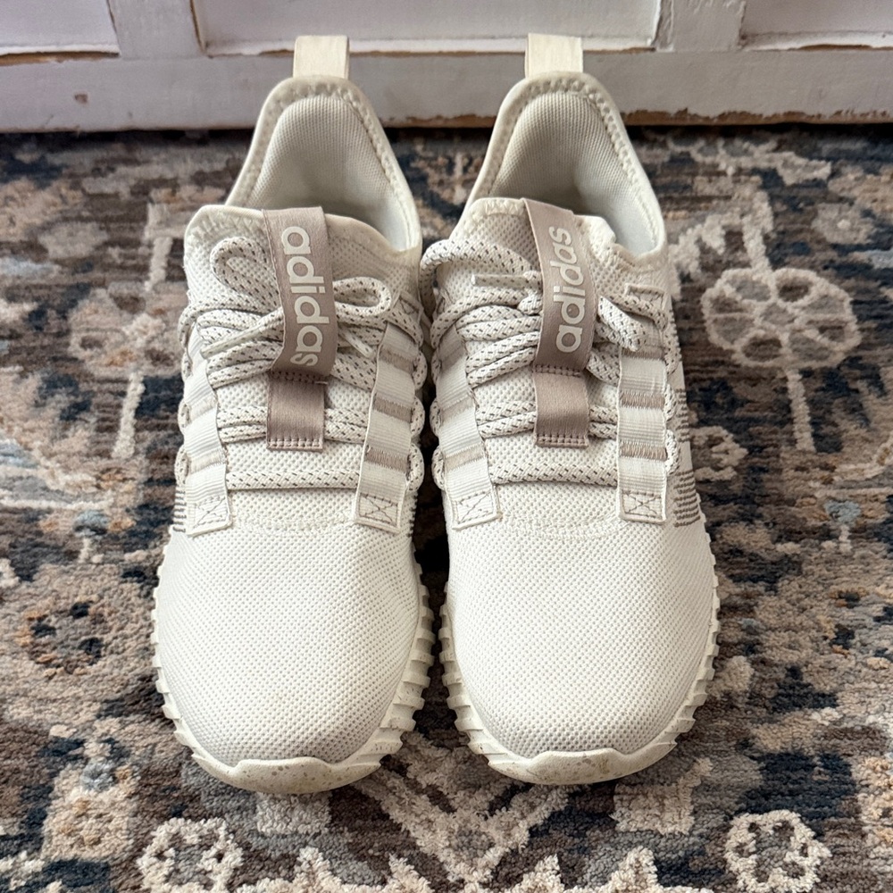 Adidas Off-White Lace-Up Sneakers